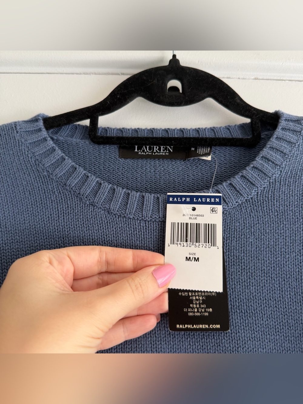 Lauren Ralph Lauren Intarsia Knit Dog Golden Retriever Sweater in Blue NWT - Picture 3 of 6